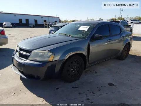 2012 Dodge Avenger Se VIN 1C3CDZAB9CN216219 фото 3
