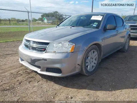 2013 Dodge Avenger Se VIN 1C3CDZAB7DN619682 фото 3