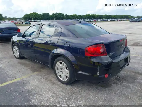 2014 Dodge Avenger Se VIN 1C3CDZAB3EN107158 фото 4