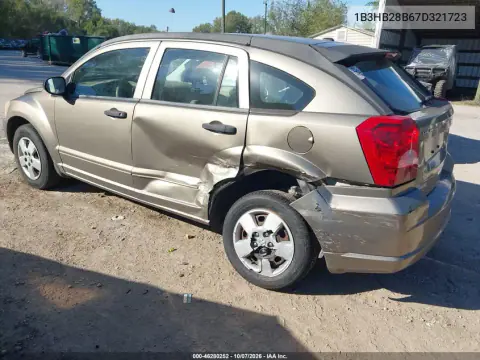 2007 Dodge Caliber VIN 1B3HB28B67D321723 фото 3