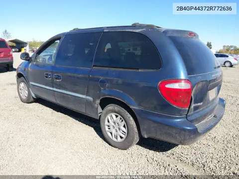 2002 Dodge Grand Caravan Sport VIN 2B4GP44372R772636 фото 4