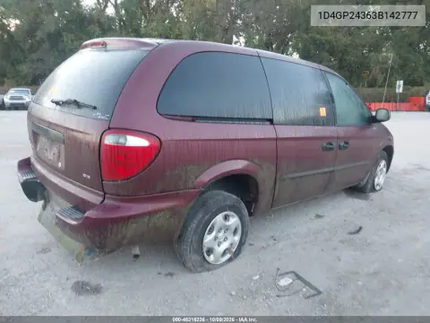 2003 Dodge Grand Caravan Se VIN 1D4GP24363B142777 фото 4