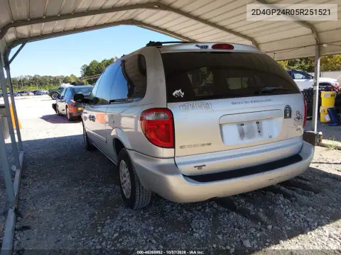 2005 Dodge Grand Caravan Se VIN 2D4GP24R05R251521 фото 4