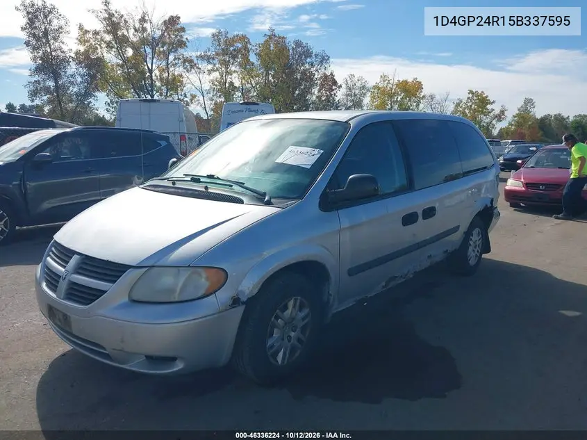 2005 Dodge Grand Caravan Se VIN 1D4GP24R15B337595 фото 3