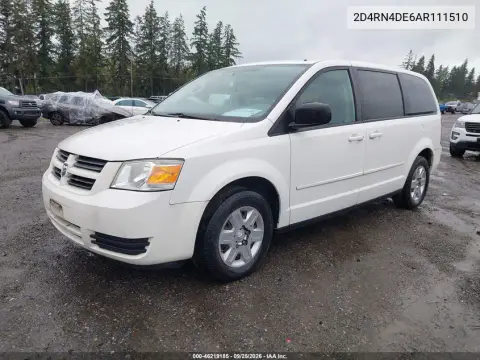 2010 Dodge Grand Caravan Se VIN 2D4RN4DE6AR111510 фото 3