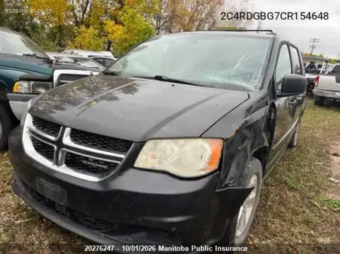 2012 Dodge Grand Caravan Sxt VIN 2C4RDGBG7CR154648 фото 2