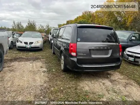 2012 Dodge Grand Caravan Sxt VIN 2C4RDGBG7CR154648 фото 3