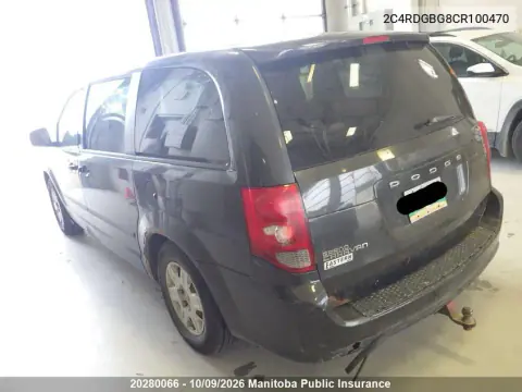 2012 Dodge Grand Caravan Se VIN 2C4RDGBG8CR100470 фото 4