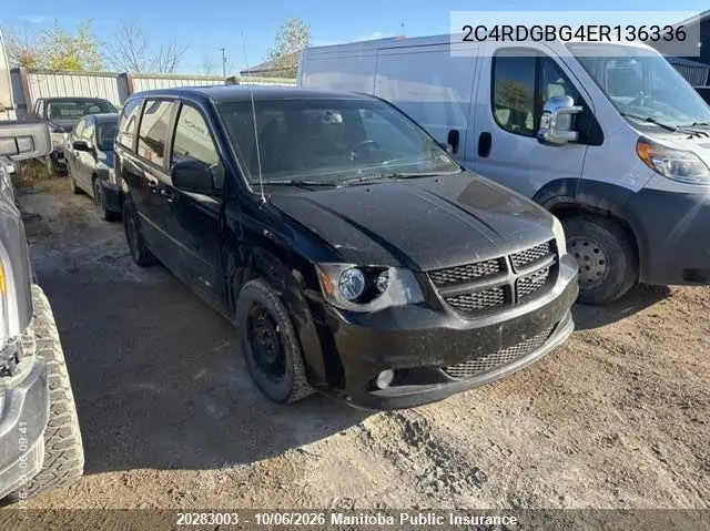 2014 Dodge Grand Caravan Sxt VIN 2C4RDGBG4ER136336 фото 1