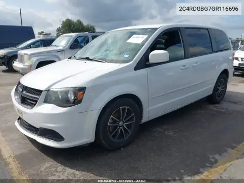 2C4RDGBG7GR116696 — 2016 Dodge Caravan, фото 3 с аукциона IAAI, Передняя часть