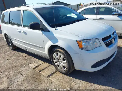 2C4RDGBG0GR139687 — 2016 Dodge Caravan, Естественный износ, фото до ремонта