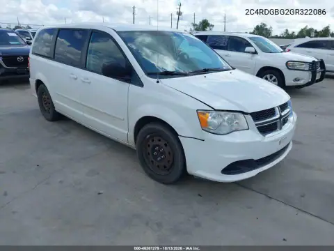 2C4RDGBG2GR322086 — 2016 Dodge Caravan, Естественный износ, фото до ремонта