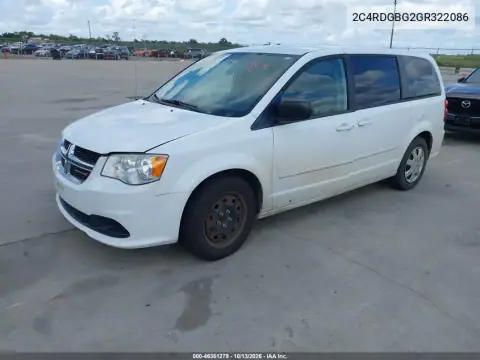 2C4RDGBG2GR322086 — 2016 Dodge Caravan, фото 3 с аукциона IAAI, Естественный износ