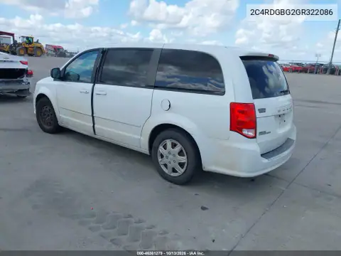 2C4RDGBG2GR322086 — 2016 Dodge Caravan, фото 4 с аукциона IAAI, Естественный износ