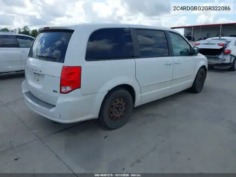 2C4RDGBG2GR322086 — 2016 Dodge Caravan, фото 5 с аукциона IAAI, Естественный износ