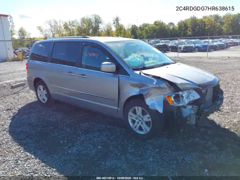 2017 Dodge Grand Caravan Crew VIN 2C4RDGDG7HR638615 фото 2