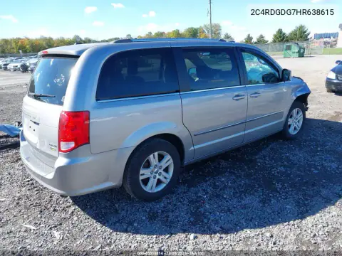 2017 Dodge Grand Caravan Crew VIN 2C4RDGDG7HR638615 фото 5