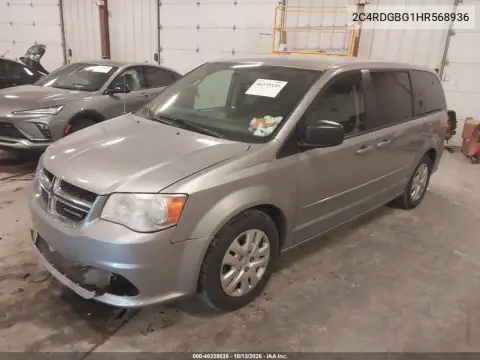 2017 Dodge Grand Caravan Se VIN 2C4RDGBG1HR568936 фото 3