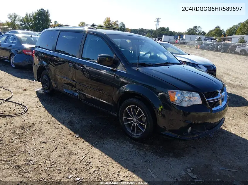 2C4RDGCG6HR589697 — 2017 Dodge Caravan, фото 2 с аукциона IAAI, Боковая часть