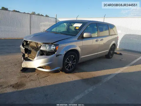 2018 Dodge Grand Caravan Se Plus VIN 2C4RDGBG8JR244551 фото 3