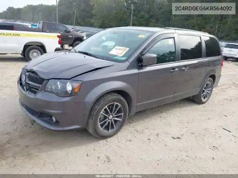2019 Dodge Grand Caravan Gt VIN 2C4RDGEG6KR564092 фото 3