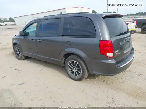 2019 Dodge Grand Caravan Gt VIN 2C4RDGEG6KR564092 фото 4