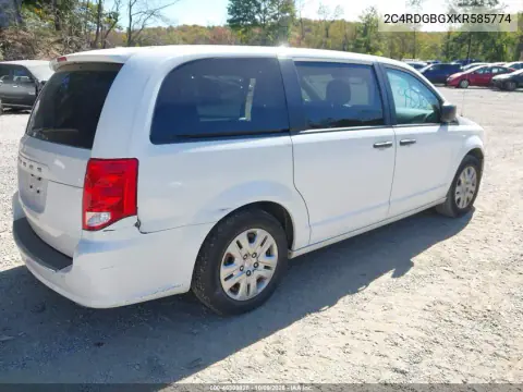 2019 Dodge Grand Caravan Se VIN 2C4RDGBGXKR585774 фото 5