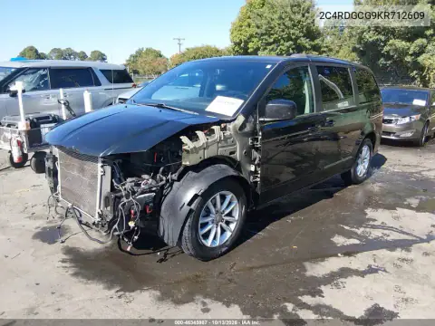 2C4RDGCG9KR712609 — 2019 Dodge Caravan, фото 3 с аукциона IAAI, Передняя часть