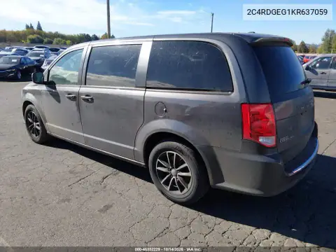 2C4RDGEG1KR637059 — 2019 Dodge Caravan, фото 4 с аукциона IAAI, Естественный износ