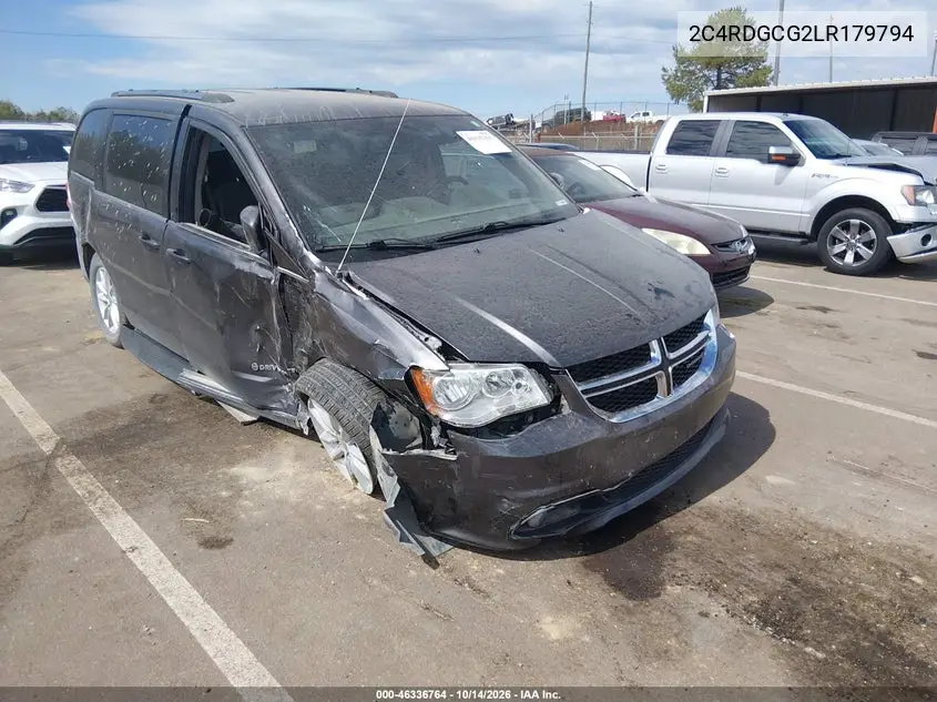 2C4RDGCG2LR179794 — 2020 Dodge Caravan, фото 2 с аукциона IAAI, Передняя часть справа