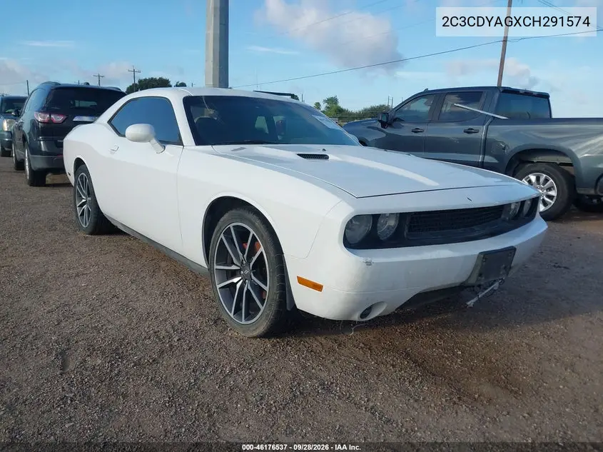 2012 Dodge Challenger Sxt VIN 2C3CDYAGXCH291574 фото 2