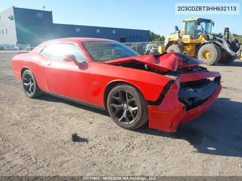 2C3CDZBT3HH632113 — 2017 Dodge Challenger, Передняя часть, фото до ремонта