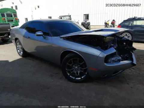 2C3CDZGG8HH629607 — 2017 Dodge Challenger, Передняя часть, фото до ремонта