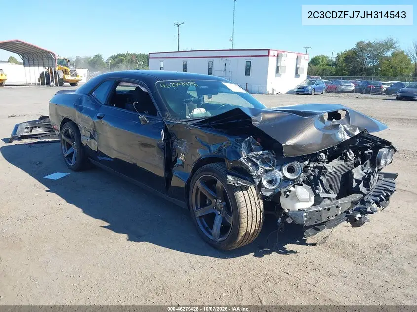 2018 Dodge Challenger R/T Scat Pack VIN 2C3CDZFJ7JH314543 фото 1
