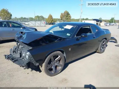 2018 Dodge Challenger R/T Scat Pack VIN 2C3CDZFJ7JH314543 фото 2