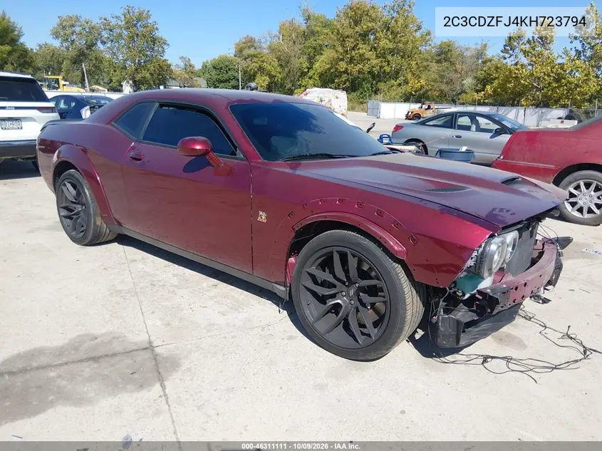 2019 Dodge Challenger R/T Scat Pack Widebody VIN 2C3CDZFJ4KH723794 фото 1