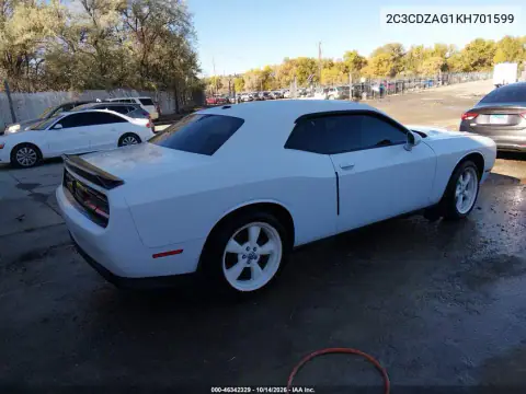 2C3CDZAG1KH701599 — 2019 Dodge Challenger, фото 5 с аукциона IAAI, Передняя часть