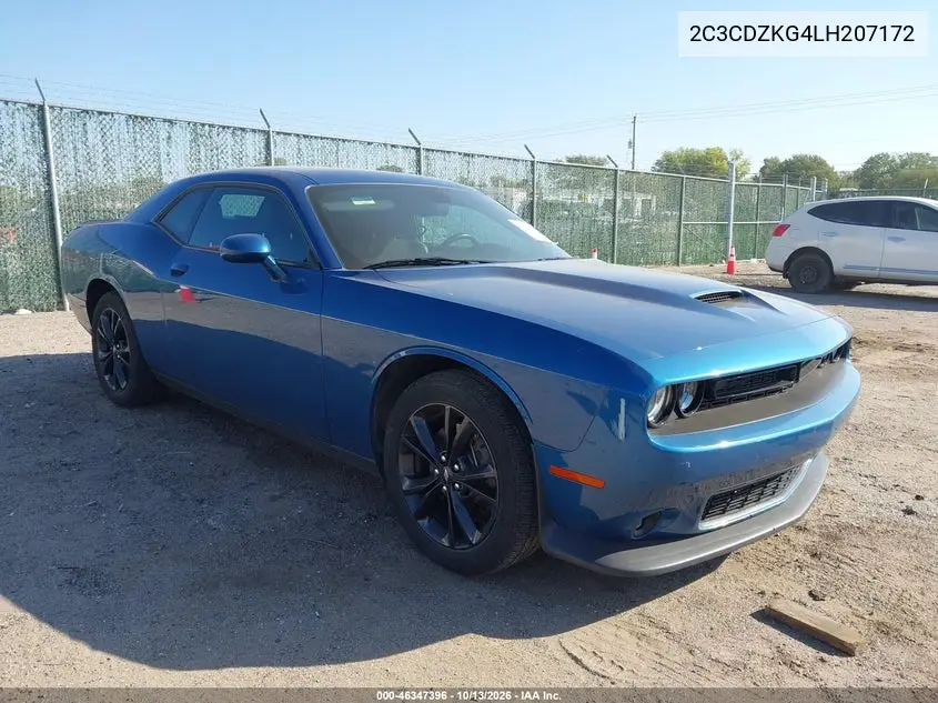 2C3CDZKG4LH207172 — 2020 Dodge Challenger, фото 2 с аукциона IAAI, Сзади слева