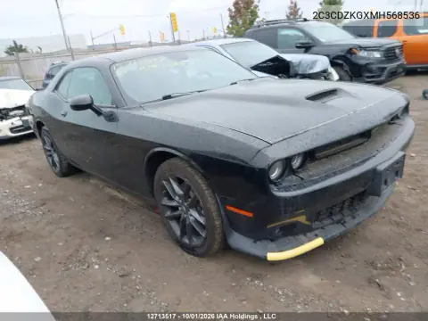 2C3CDZKGXMH568536 — 2021 Dodge Challenger, Вода, фото до ремонта