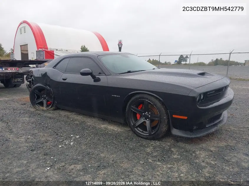 2021 Dodge Challenger R/T VIN 2C3CDZBT9MH542779 фото 1
