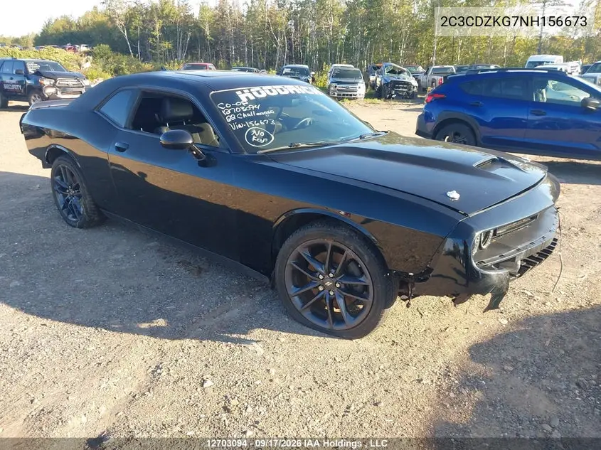 2022 Dodge Challenger Gt Awd VIN 2C3CDZKG7NH156673 фото 1