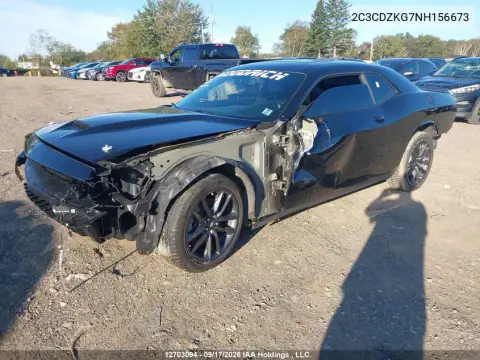 2022 Dodge Challenger Gt Awd VIN 2C3CDZKG7NH156673 фото 2