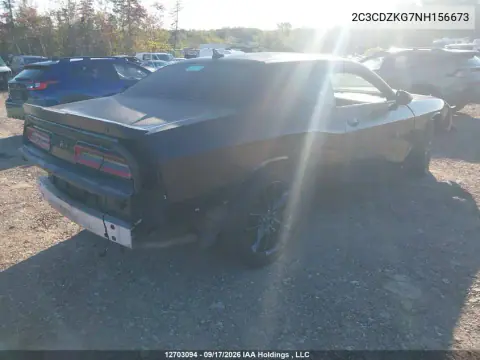 2022 Dodge Challenger Gt Awd VIN 2C3CDZKG7NH156673 фото 4
