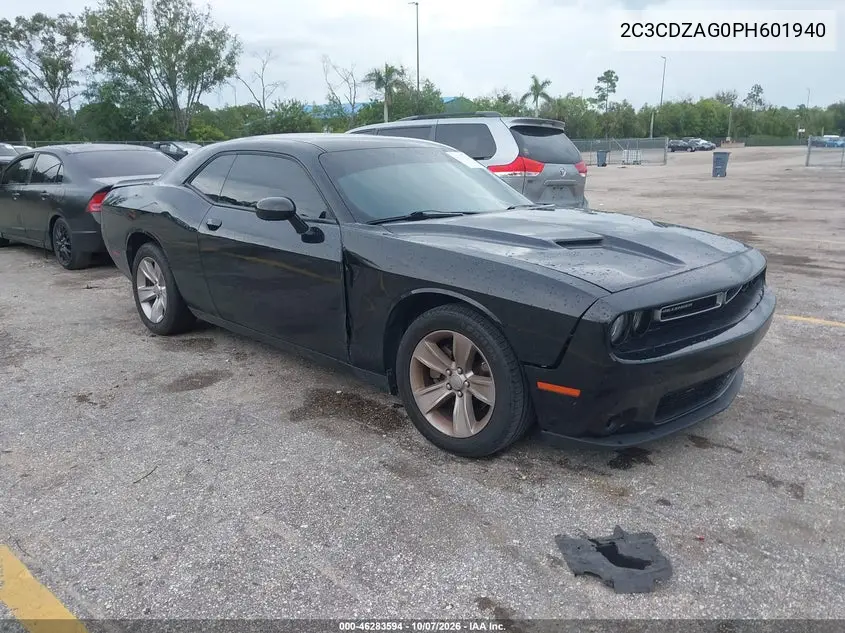2023 Dodge Challenger Sxt VIN 2C3CDZAG0PH601940 фото 1