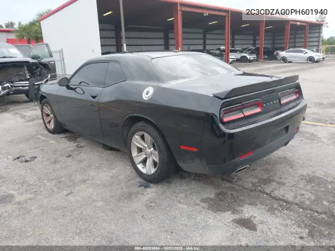 2023 Dodge Challenger Sxt VIN 2C3CDZAG0PH601940 фото 3