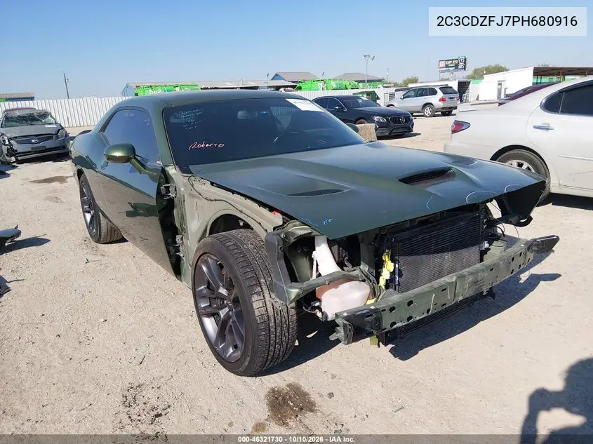 2023 Dodge Challenger R/T Scat Pack VIN 2C3CDZFJ7PH680916 фото 2