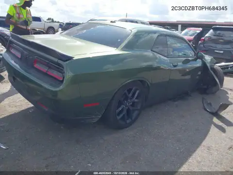 2C3CDZBT0PH684345 — 2023 Dodge Challenger, фото 4 с аукциона IAAI, Передняя часть