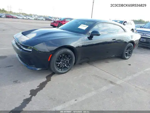 2C3CDBCK6SR536829 — 2025 Dodge Charger Daytona, фото 2 с аукциона IAAI, Естественный износ