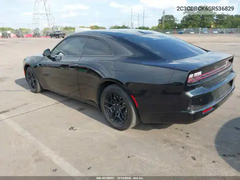2C3CDBCK6SR536829 — 2025 Dodge Charger Daytona, фото 3 с аукциона IAAI, Естественный износ