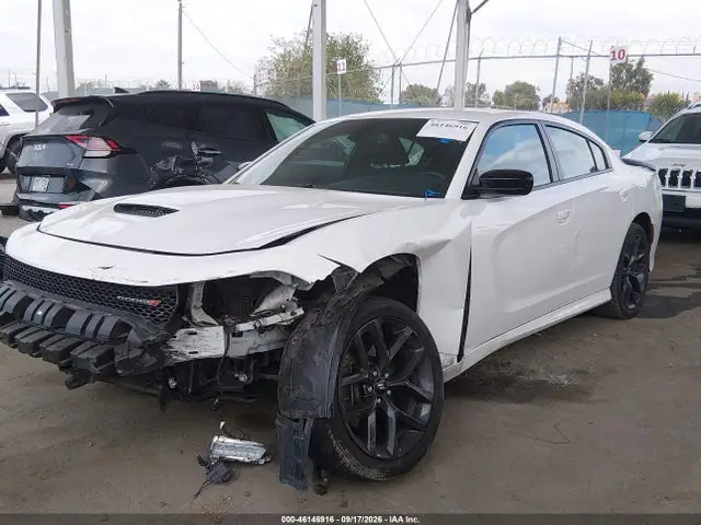 2C3CDXHG8KH545250 — 2019 Dodge Charger GT RWD, фото 2 с аукциона IAAI 30.09.2026, Передняя часть